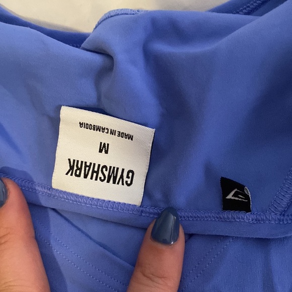 Whitney Simmons blue crop long sleeve size M - Picture 3 of 4